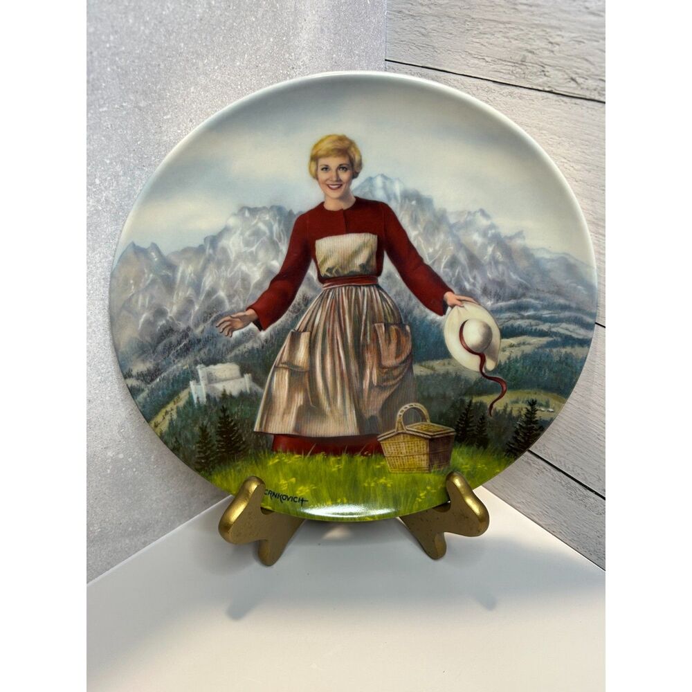 Edwin Knowles 1986 Sound of Music Collector Plate First Series Numbered 8.5in